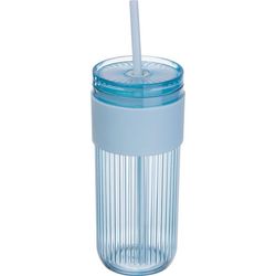 Műanyag pohár szívószállal, 660 ml