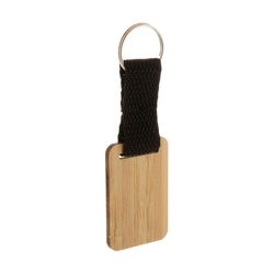 Stropp bambusz kulcstartó, téglalap