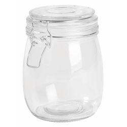 CLICKY L üveg tárolóedény hintafedéllel, kapacitása kb. 750 ml
