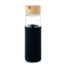 TINAROO Üveg palack,bambuszfedél 600ml MO2106-03