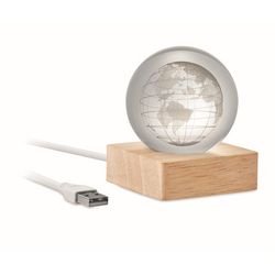 GLOBE LIGHT LED földgömb üveggömb