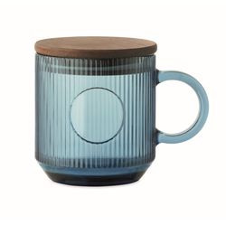 VITRIO MUG Bordázott üveg bögre 300 ml