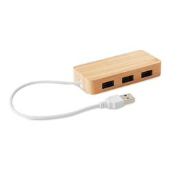 VINA 3 portos bambusz USB elosztó