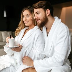 OLIMA TERRY BATHROBE